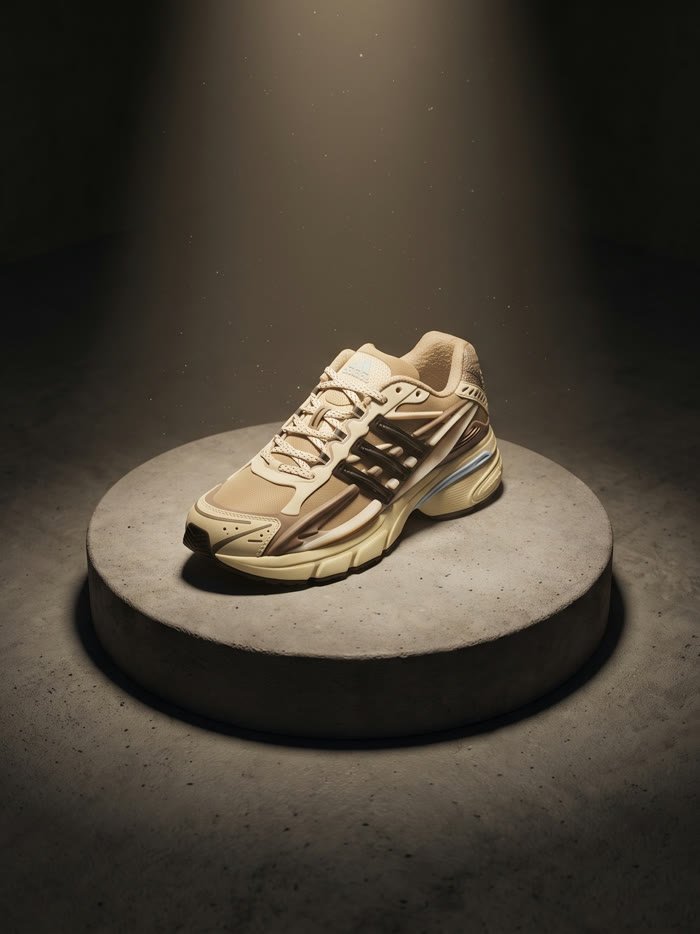 The adidas pair on the resale floor