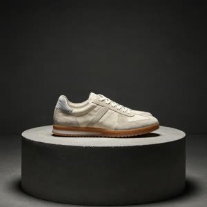 Cream suede runner