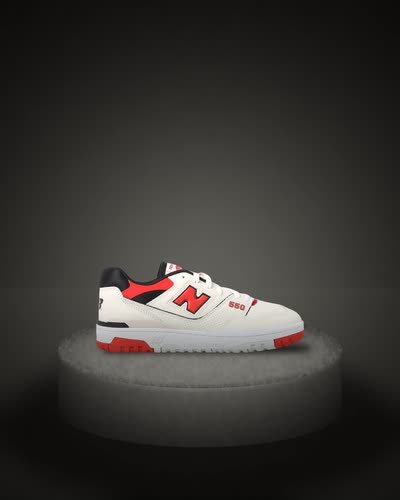 New Balance 550 Men's Sneakers — Sea Salt True Red